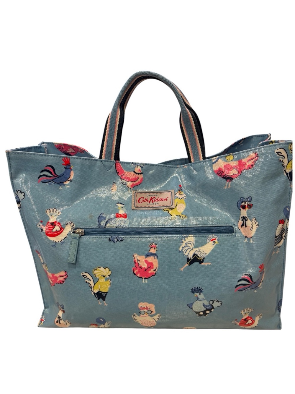 Rare Vtg~ Hen Party by Cath Kidston London Tote with Adjustable Cross-Body Strap - Picture 10 of 15